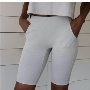 Lunya Gray Bike Shorts